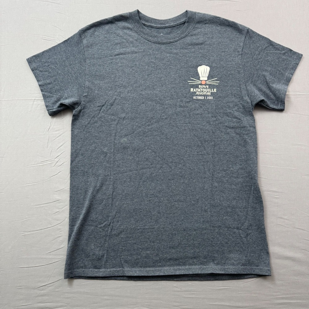 Disney‎ Parks Remys Ratatouille Adventure T-Shirt Grey Opening Day 2021